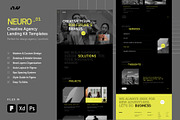 NEURO - Creative Agency Web UI Kit, a Landing Page Template by neuwebz (Thumbnail 1 of 4)