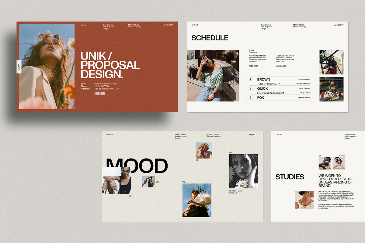 UNIK/ Proposal Presentation Template, a Presentation Template by SlideStock (Photo 6 of 10)