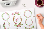 Floral Watercolour Graphics, an Illustration by By Lef (Thumbnail 2 of 2)