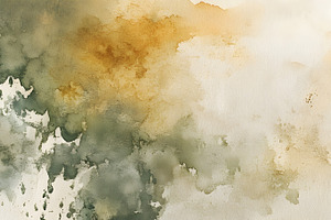 Textured Watercolor Background in Earthy Green and Beige Hues, a Background Photo by Photostock