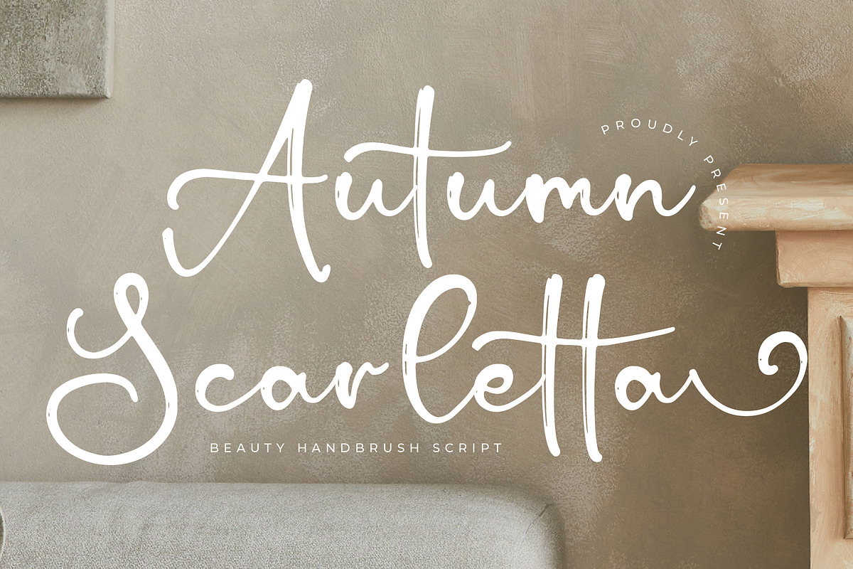 Autumn Scarletta, a Script Font by Integritype Studio (Photo 1 of 15)