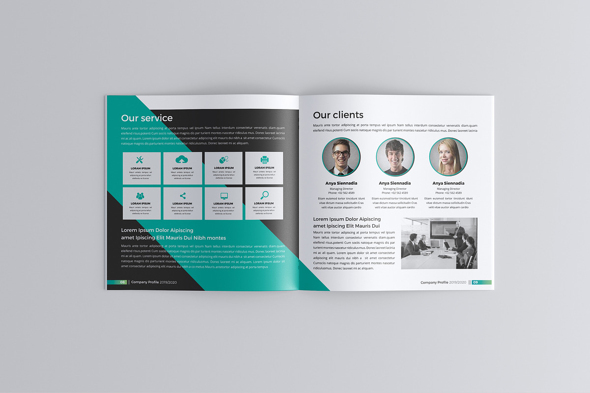 Square Brochure Design 01, a Brochure Template by JanySultana (Photo 5 of 14)