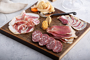 Meat charcuterie board
