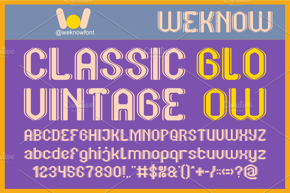 Classic Vintage Font, a Sans Serif Font by weknow (Photo 2 of 9)