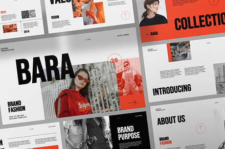 BARA Brand Fashion Google Slide, a Presentation Template by Portocraft