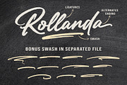 SALE! Rollanda - Textured Signature, a Script Font by Subectype Studio (Thumbnail 9 of 10)