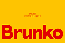 Brunko Bold Display Sans Serif Font