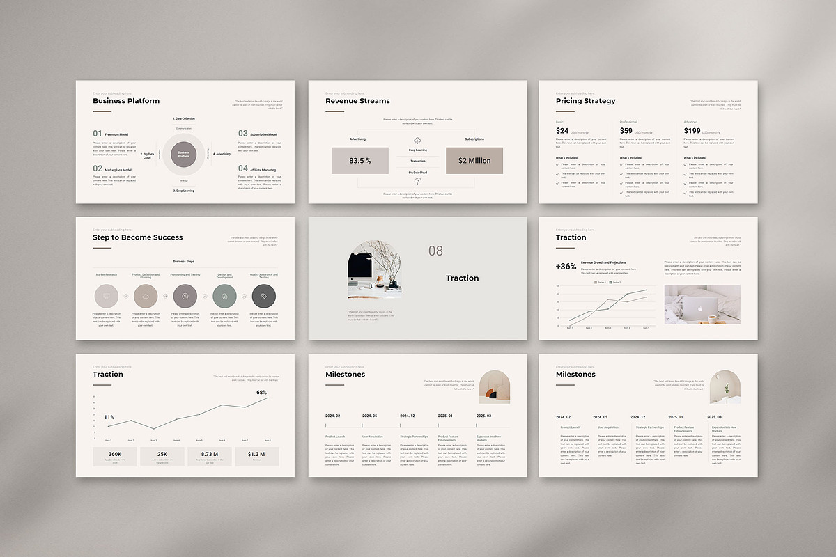 Canva Pitch Deck Presentation, a Presentation Template by CreativityForest (Photo 8 of 12)
