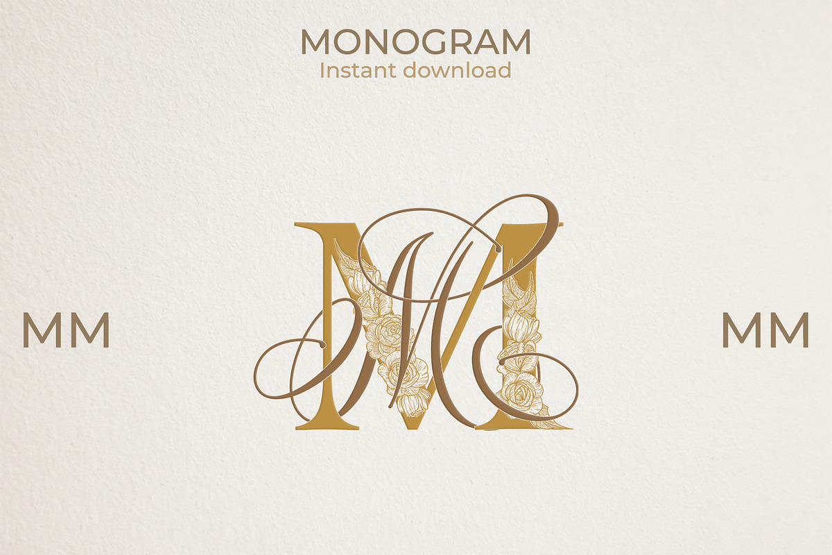 MM Wedding Monogram Logo, a Branding & Logo Template by LogoAV (Photo 2 of 6)