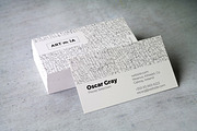 A R T E M I A Business Card, a Business Card Template by Black.dot™ (Thumbnail 1 of 2)