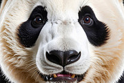 Panda with expressive face showing teeth and bright playful look, an Animal Photo by GoodGoods (Thumbnail 1 of 2)