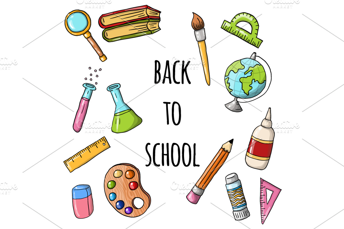 Back to school vector and pattern, an Object Graphic by Alenarozova (Photo 1 of 3)