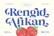 Rengid Afikan Bold Serif Display, a Serif Font by timelesstype.co (Thumbnail 1 of 10)