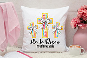 He is risen Christian Easter PNG, an Illustration by Canvas Craft (Thumbnail 7 of 7)