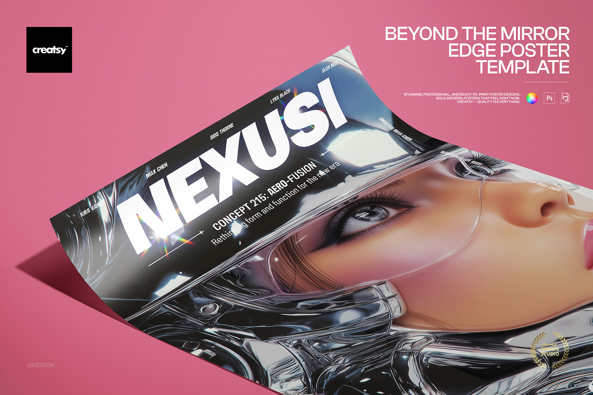 Beyond The Mirror Poster Template, a Poster Template by creatsy5 (Photo 1 of 4)