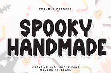 Spooky Handmade | Script Font