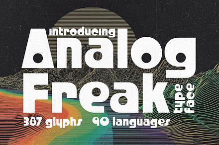 Analog Freak - 1980's Typeface, a Sans Serif Font by HipFonts