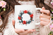 Gothic Christmas Watercolor Clipart, an Illustration by RobertsArt (Thumbnail 4 of 7)