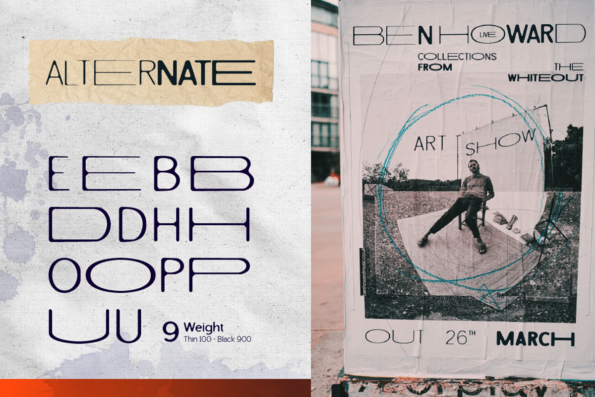 Malevice Inkbleed | 9 Weight, a Sans Serif Font by Burntilldead (Photo 9 of 13)