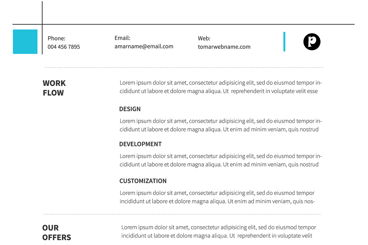 Proposal Template 02, a Stationery Template by DesignGhar (Photo 9 of 10)