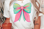 Cute Retro Christmas Coquette Bow De, an Illustration by DreamPrint404 (Thumbnail 5 of 7)