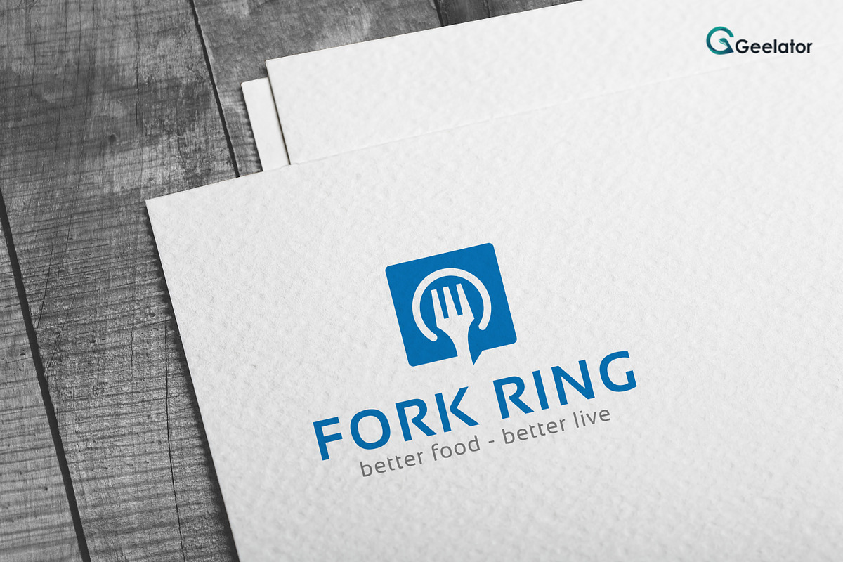Fresh Fork Logo Template, a Branding & Logo Template by Geelator Studio (Photo 3 of 3)