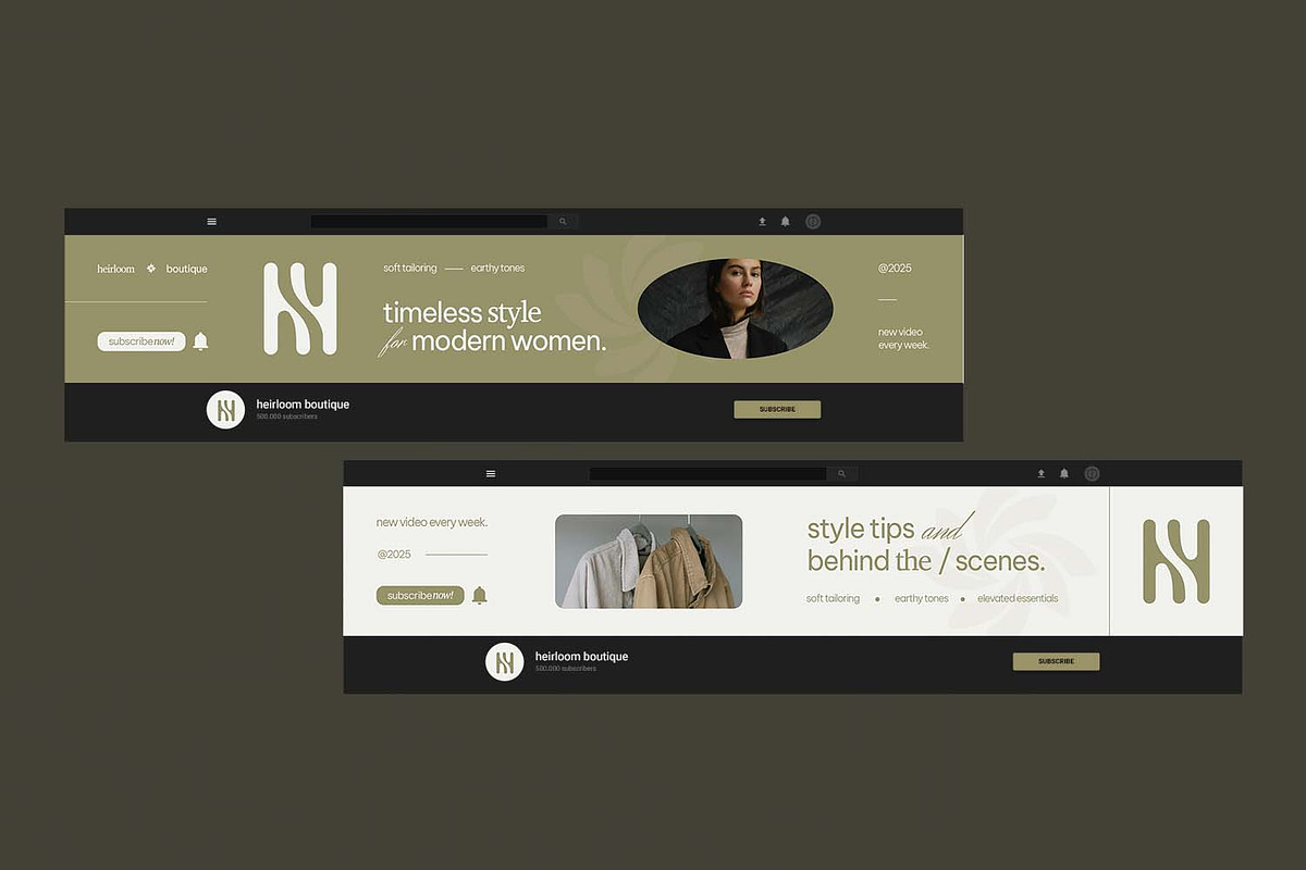 Modern Styling Tips - YouTube Banner, a Social Media Template by VUNIRA (Photo 2 of 3)