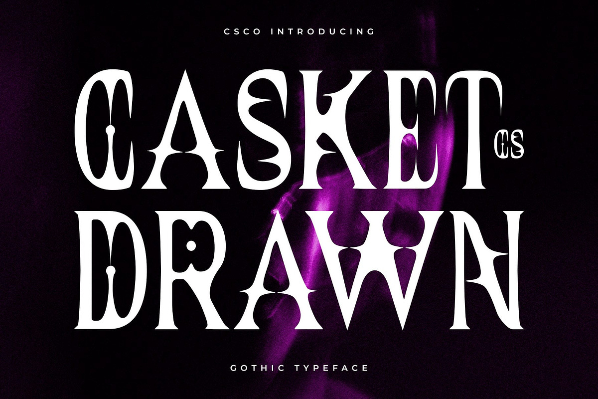 CS Casket Drawn, a Serif Font by Craft Supply Co. (Photo 1 of 8)