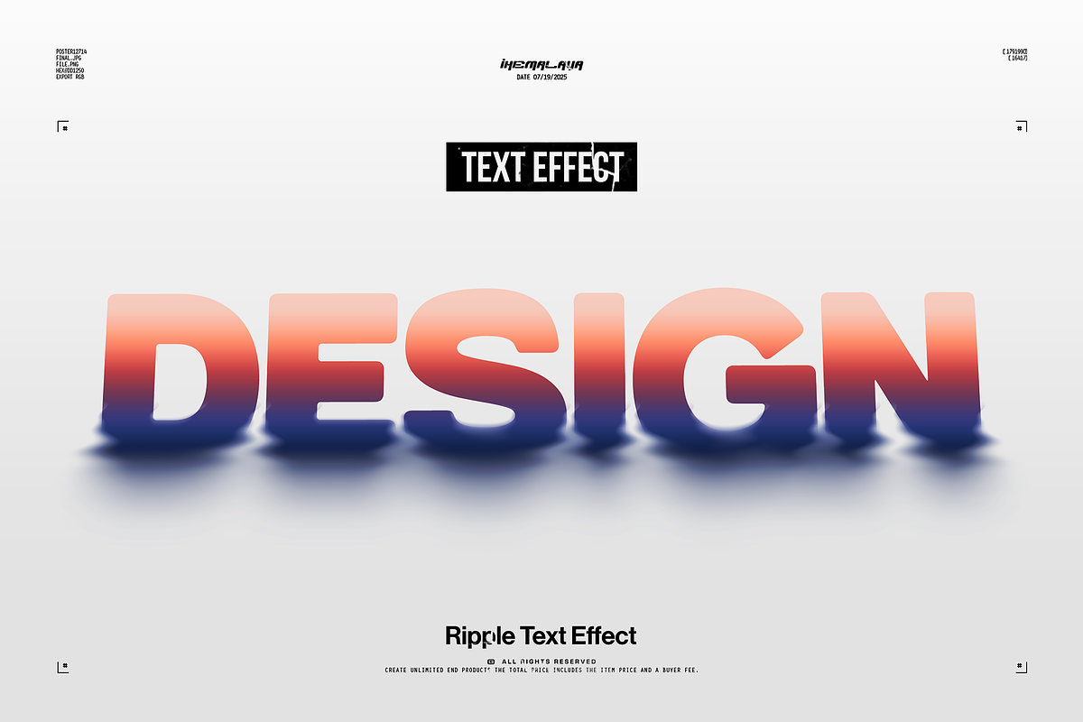 Ripple Text Effect, an Action Add-On by iHemalaya