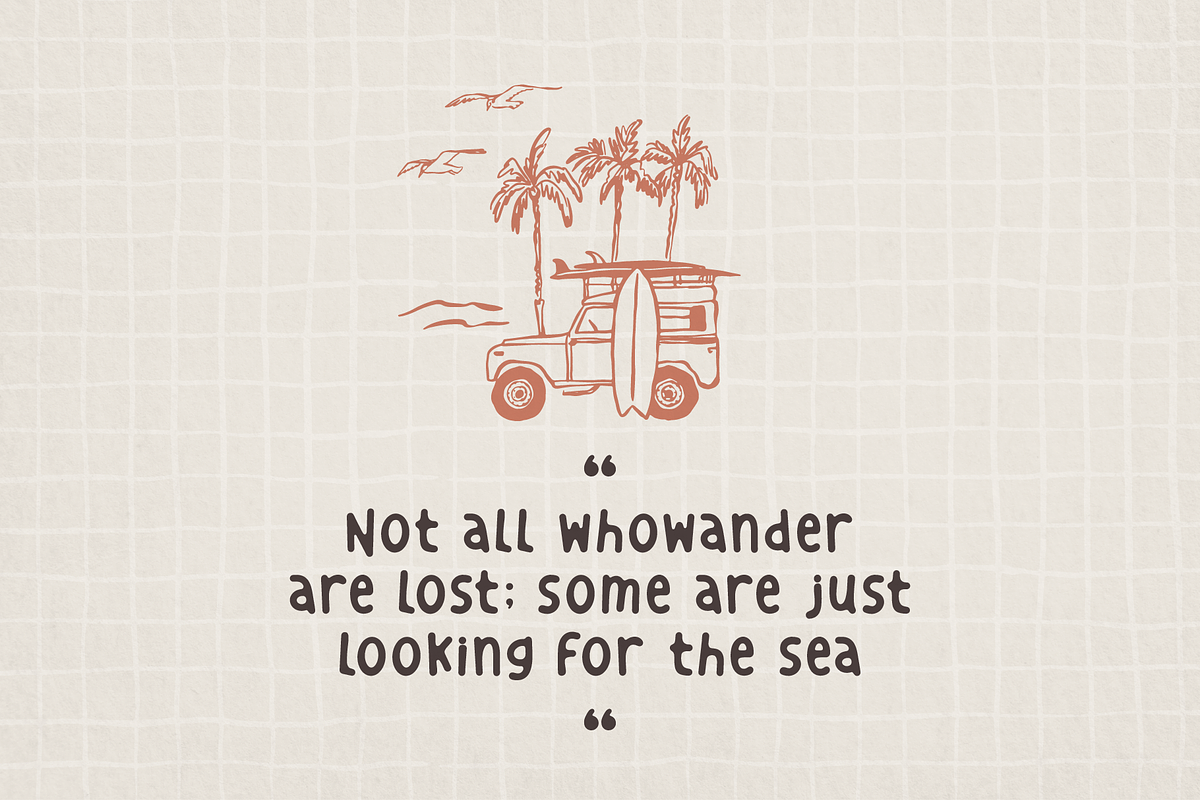 Ahoila | Hand Drawn Display Font, a Handwritten Font by gracetype_studio (Photo 5 of 12)