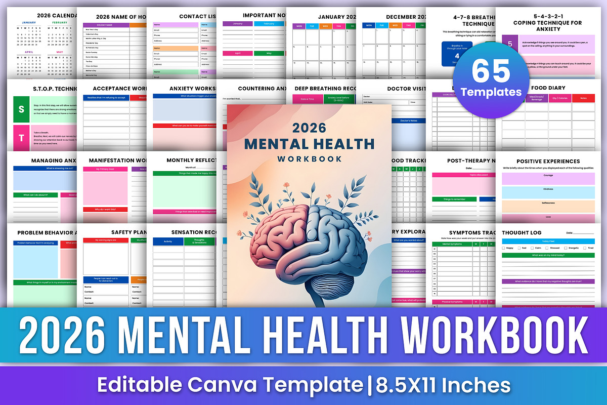 2026 All-in-One Canva Planner Bundle, a Stationery Template by Mustafiz (Photo 3 of 15)