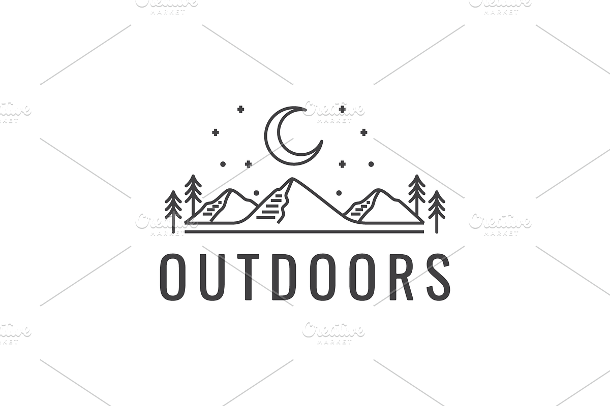 mountain peak outdoor logo design, a Branding & Logo Template by devastd
