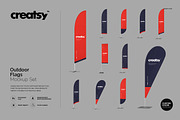 Outdoor Flags Mockup Set, an Object Graphic by creatsy2 (Thumbnail 1 of 15)