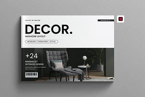 Interior Magazine Layout Landscape, a Magazine Template by Work-Envance