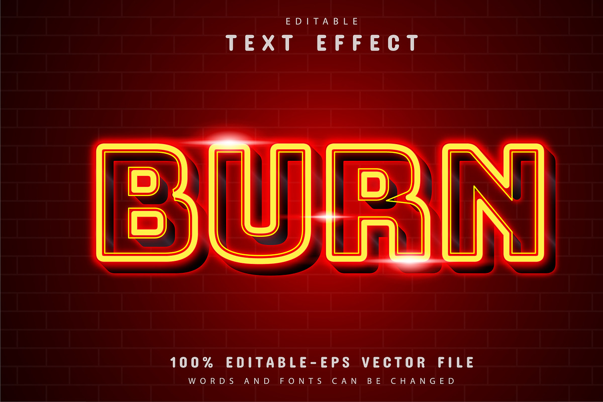 40 Neon text effect editable, a Plug-in Add-On by Aglonemadesign (Photo 16 of 20)