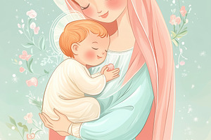 Gentle and heartwarming Virgin Mary, a Holiday Photo by MistyDay