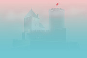 Foggy castle, an Illustration by Paulina Buzniak (Thumbnail 5 of 5)