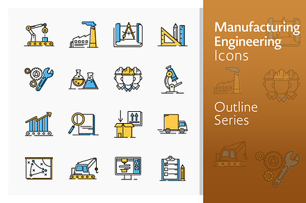 Manufacturing Engineering Icons