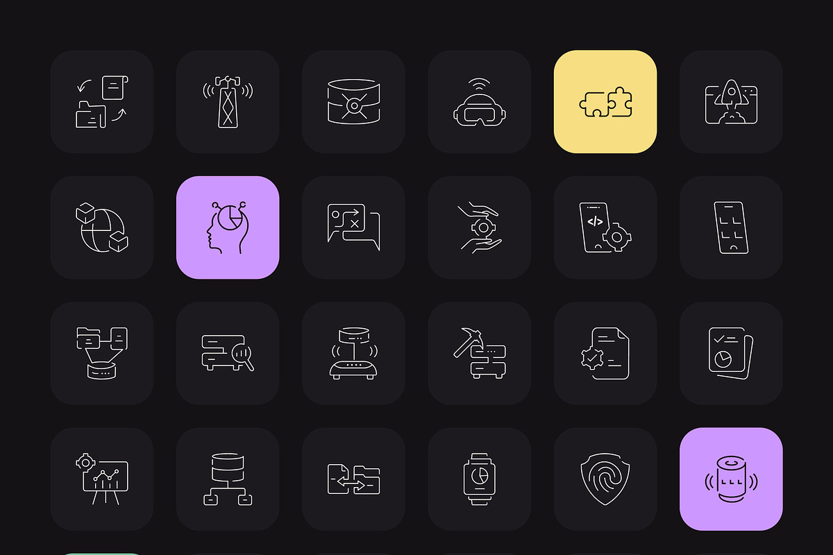 Digital Business Icons Bundle, an Outline Icon by Prosymbols (Photo 11 of 11)