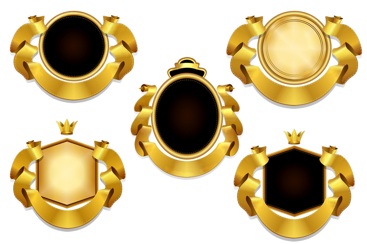Golden badges and banners, an Object Graphic by El-Studio (Photo 4 of 4)