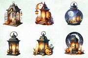 Halloween lantern with door light, an Illustration by Creative Art (Thumbnail 2 of 4)