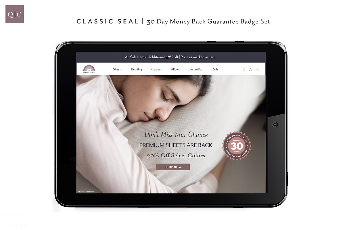 30 Day Money Back Guarantee Badge, an Object Graphic by Quietype Co. (Photo 3 of 4)