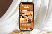 Thanksgiving Dinner Invitation, an Invitation Template by Adored Templates (Thumbnail 8 of 10)