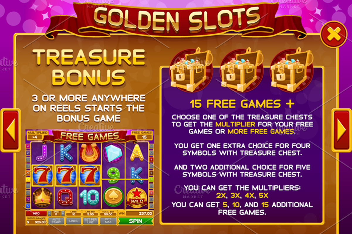 Golden Slots Game Kit, an Illustration by Saranai Store (Photo 8 of 10)