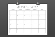 2026 8.5x11 MON-FRI Calendar, a Stationery Template by Running With Foxes (Thumbnail 3 of 5)