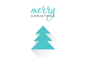 Christmas Postcard Vector Template