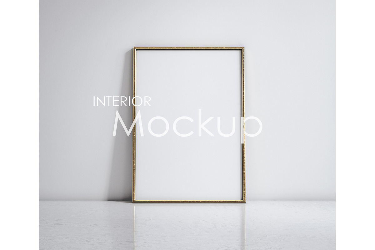 Frame mockup in home interior, a Print Template by Artjafara