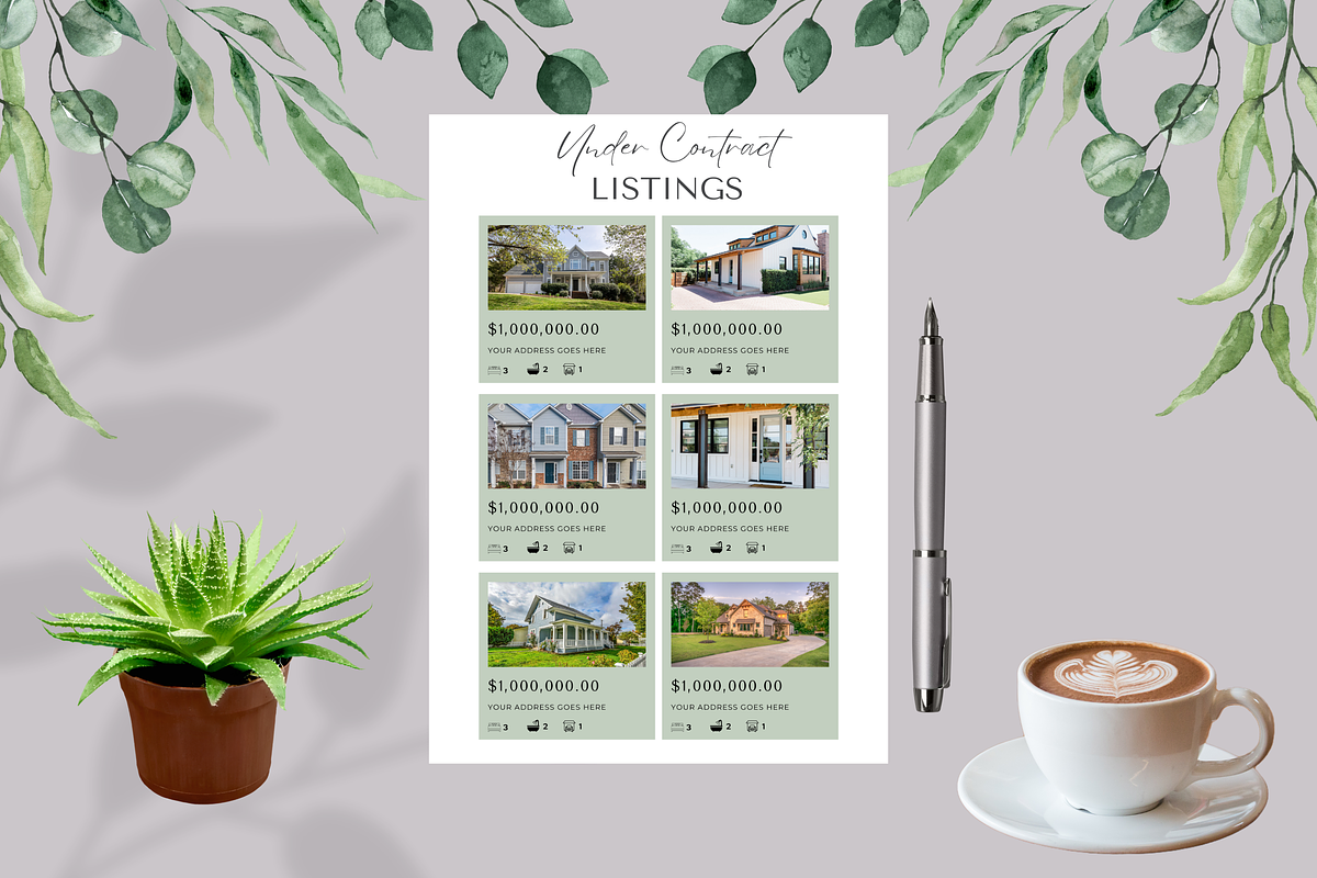 REAL ESTATE FLYER TEMPLATES BUNDLE, a Marketing Template by Daring Digies (Photo 7 of 9)