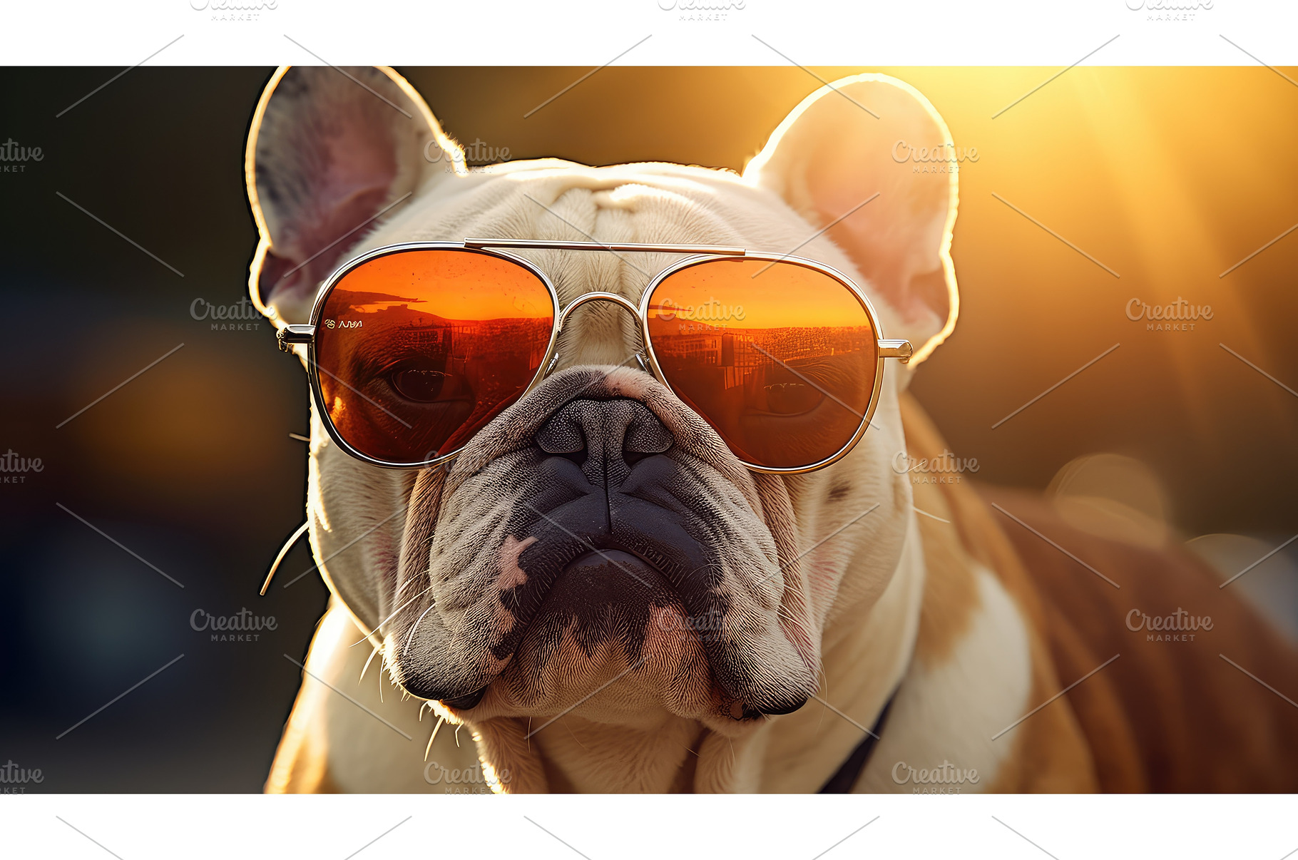 trendy bulldog sunglasses ai, an Arts & Entertainment Photo by pikepicture
