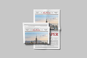 Newspaper Mockup, a Flyer Template by graphictime (Thumbnail 9 of 12)